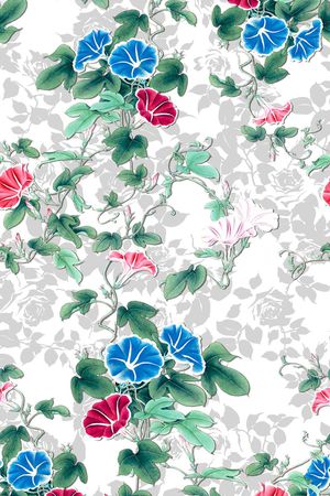 花卉印花华亿平台图片