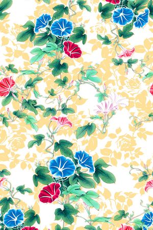 花卉印花华亿平台图片