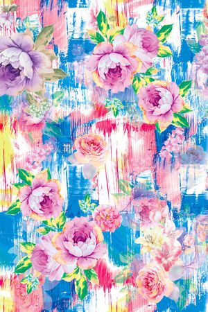 玫瑰印花华亿平台图片