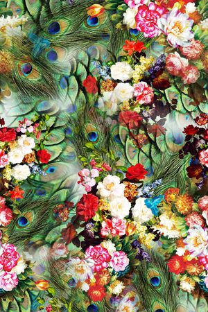 油画花卉印花华亿平台图片