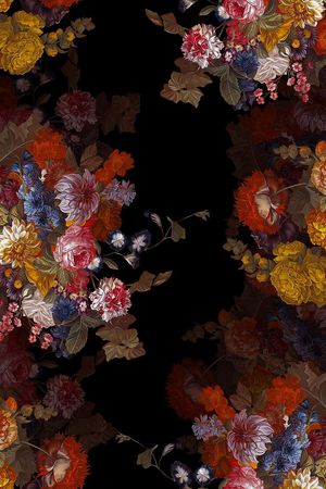 数码艺术花卉印花华亿平台图片