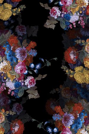 数码艺术花卉印花华亿平台图片