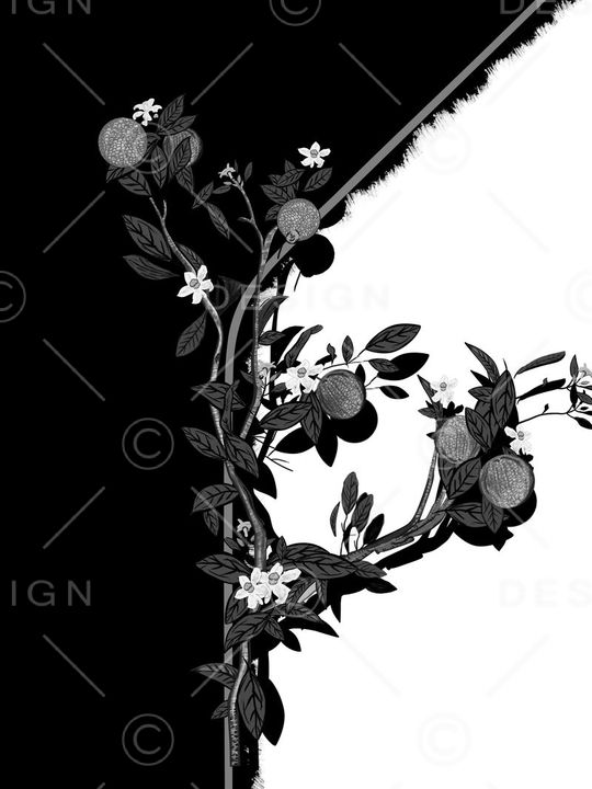 DIOR风格花鸟工笔画定位花印花华亿平台图片