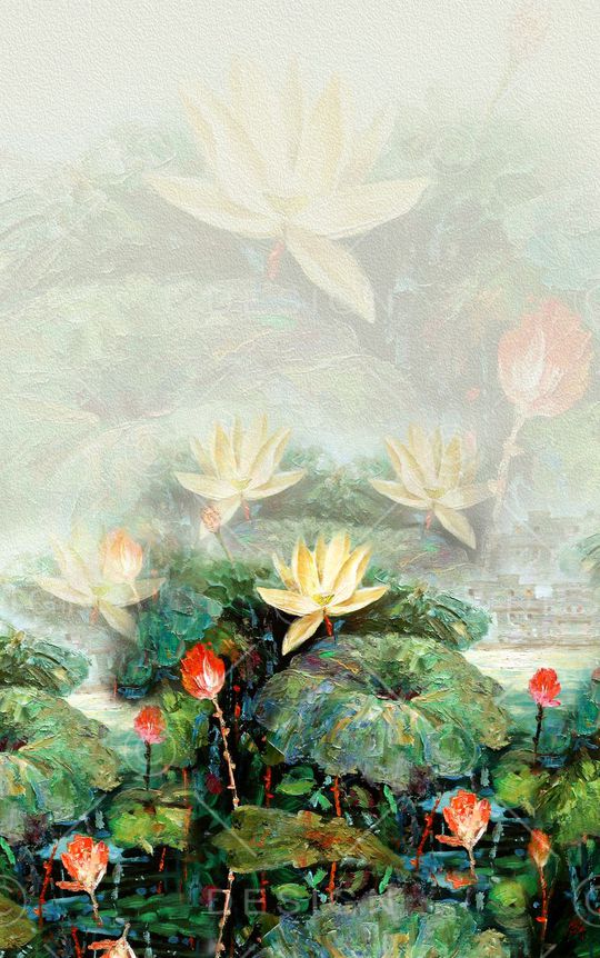 中国风定位花印花华亿平台图片