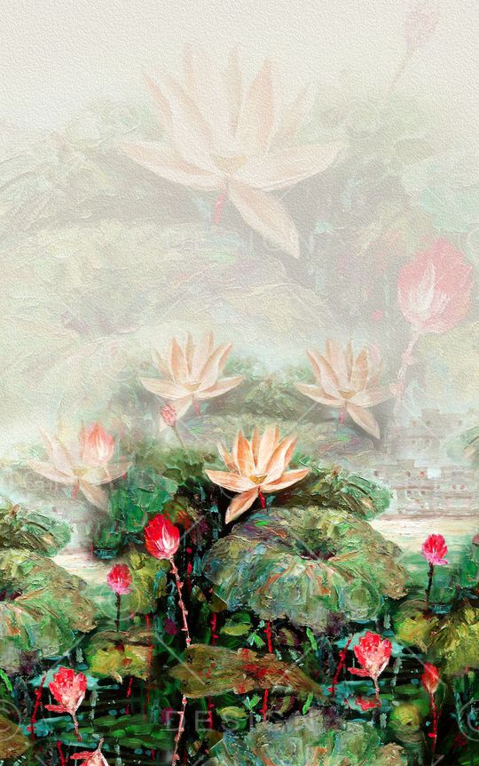 中国风定位花印花华亿平台图片