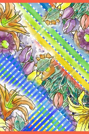 花卉印花华亿平台图片