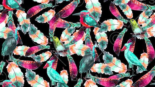 鸟印花华亿平台图片