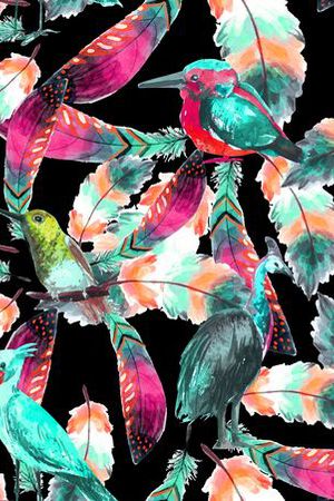 鸟印花华亿平台图片