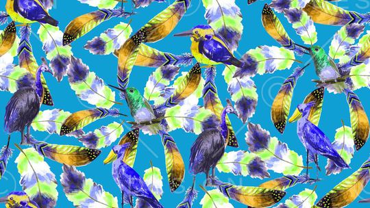 鸟印花华亿平台图片