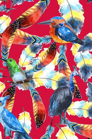 鸟印花华亿平台图片