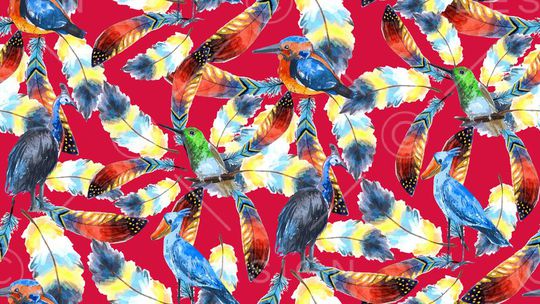 鸟印花华亿平台图片