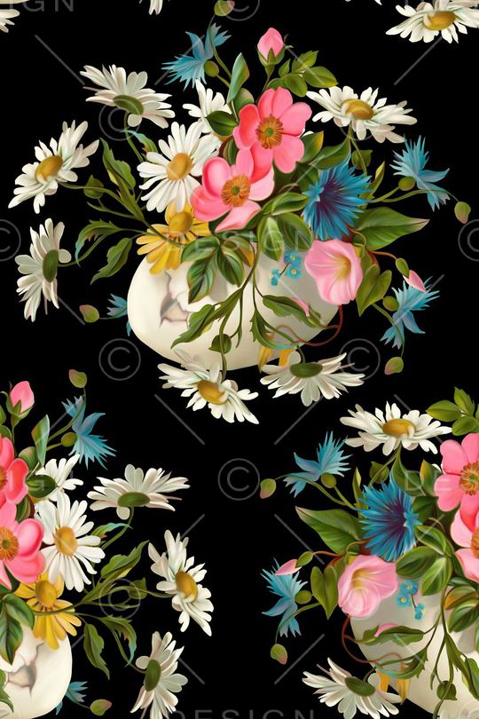 花朵印花华亿平台图片