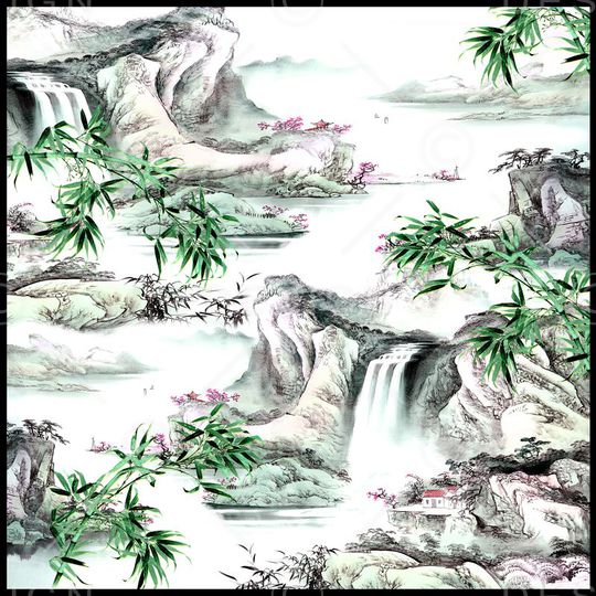 方巾印花华亿平台图片