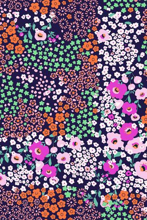 小碎花印花华亿平台图片