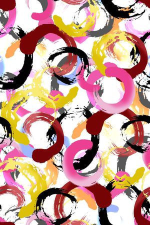 水墨印花华亿平台图片