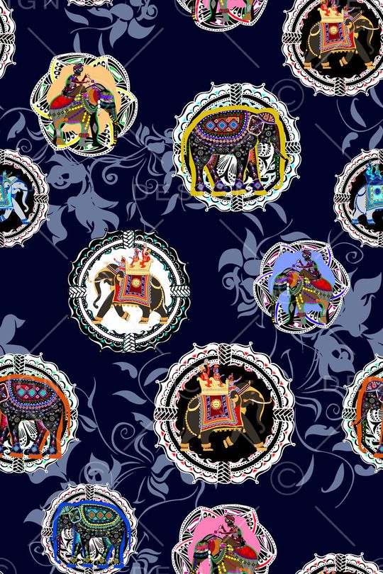 民族风印花华亿平台图片