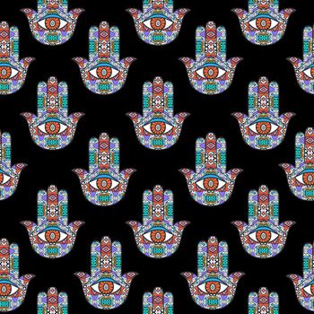 692616-手掌眼睛黑