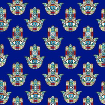 692618-手掌眼睛蓝