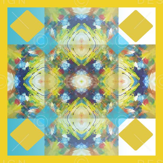 炫彩斑斓印花华亿平台图片