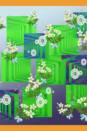 丝巾围巾秀场印花华亿平台图片