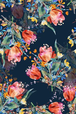 手绘印花华亿平台图片