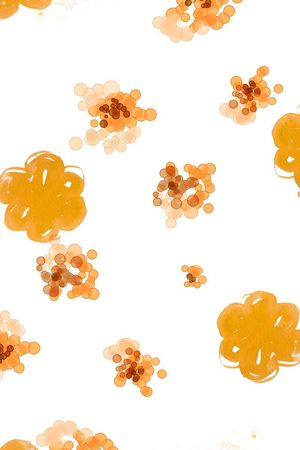 水彩花卉长巾印花华亿平台图片