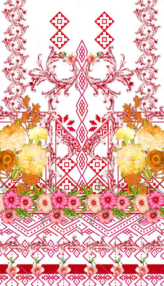 MAX-定位欧美民族风印花华亿平台图片