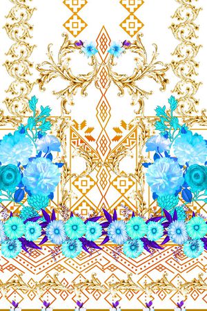 MAX-定位欧美民族风印花华亿平台图片