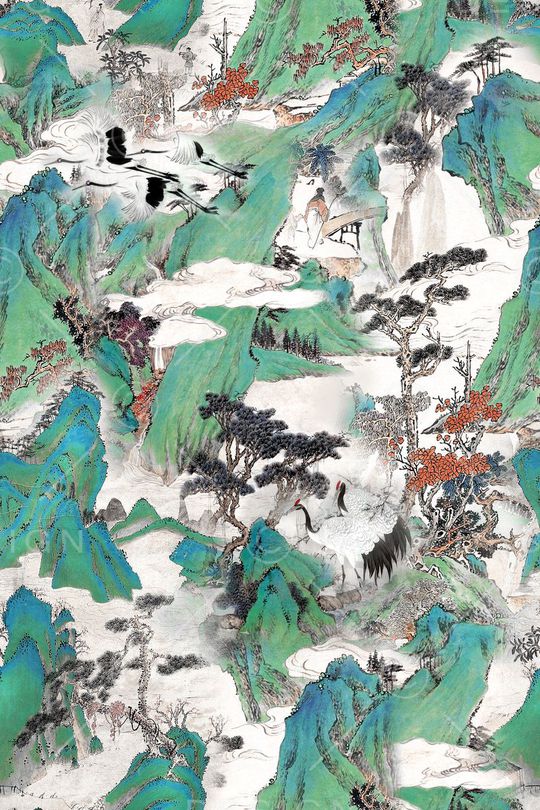 风景印花华亿平台图片