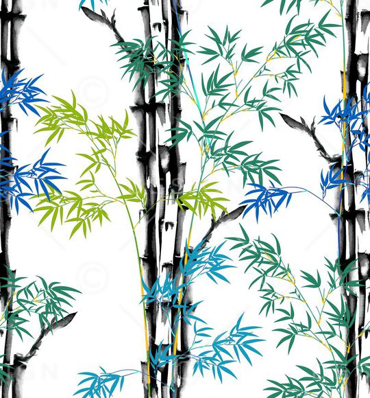 山水画印花华亿平台图片