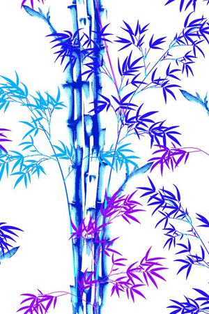 山水画印花华亿平台图片