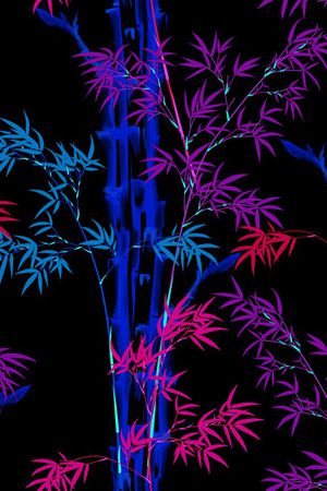 山水画印花华亿平台图片