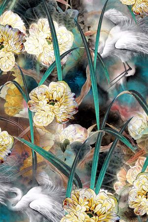 花朵印花华亿平台图片