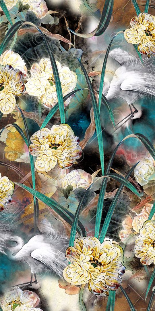 花朵印花华亿平台图片