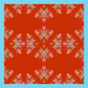 丝巾围巾秀场印花华亿平台图片