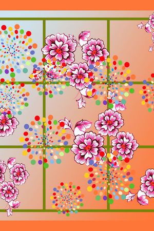 丝巾围巾秀场印花华亿平台图片