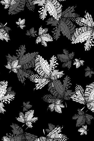 树叶印花华亿平台图片