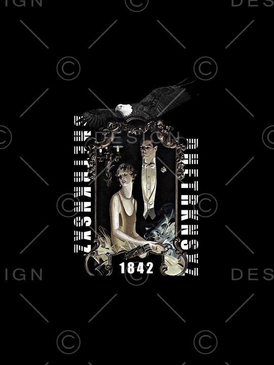 复古人物像印花华亿平台图片