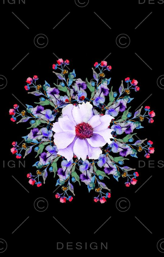 手绘印花华亿平台图片