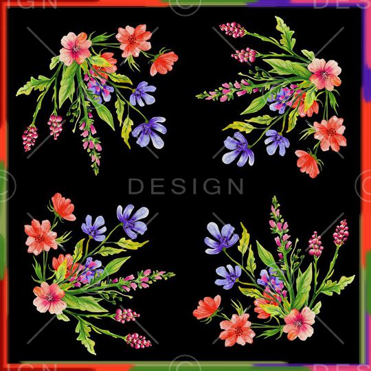 方巾印花华亿平台图片