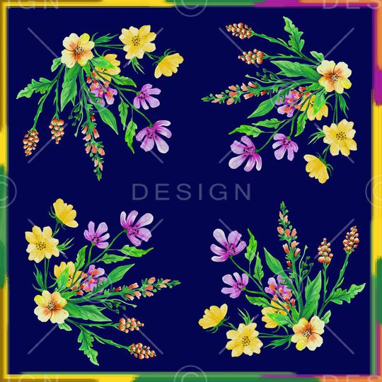 方巾印花华亿平台图片