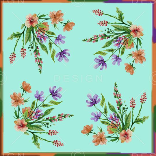 方巾印花华亿平台图片