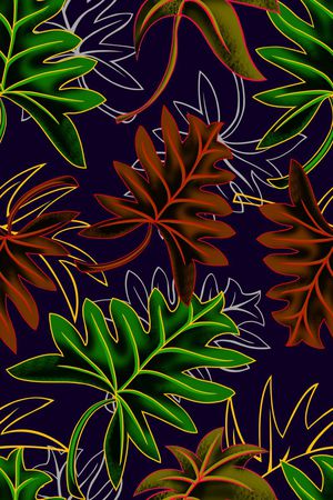 午夜热带印花华亿平台图片