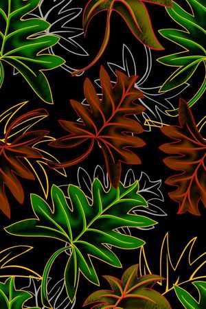 午夜热带印花华亿平台图片