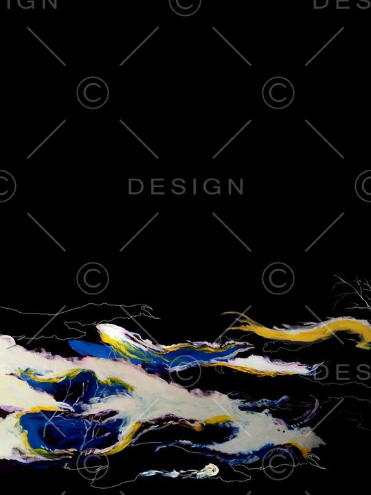 抽象色彩浪刷印花华亿平台图片