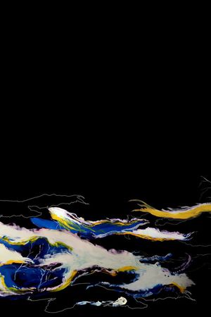 抽象色彩浪刷印花华亿平台图片