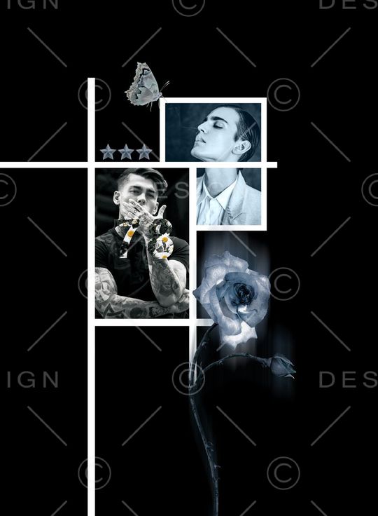 潮流人物印花华亿平台图片