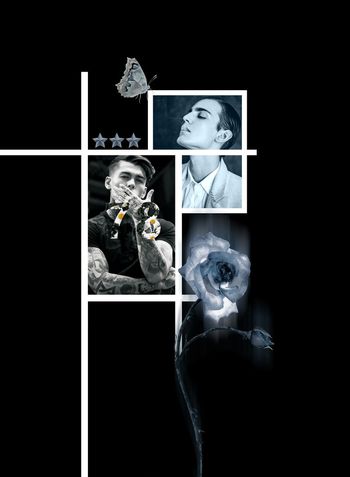 潮流人物印花华亿平台图片