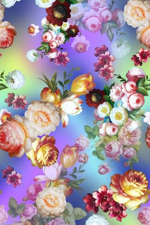 油画花卉印花华亿平台图片