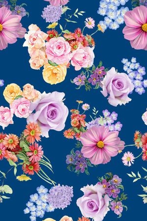 玫瑰花印花华亿平台图片